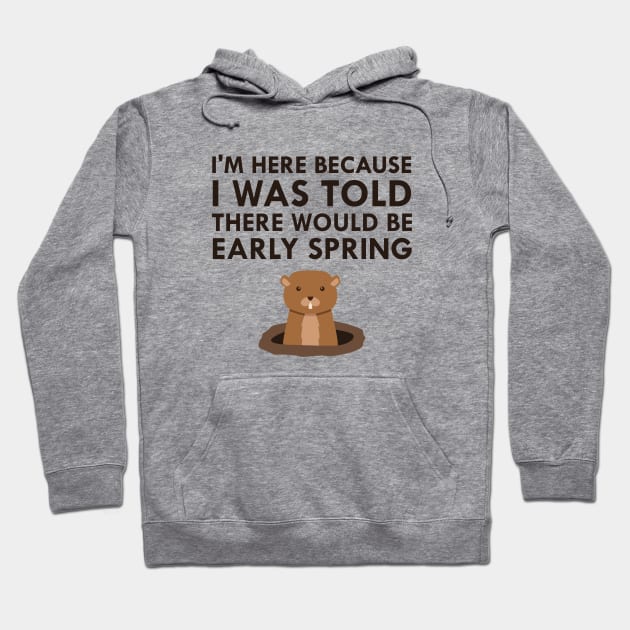 I Was Told There Would Be Early Spring Groundhog Day 2018 Hoodie by FlashMac